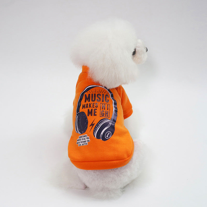 Dog Winter Pet Clothes Brushed Hoody