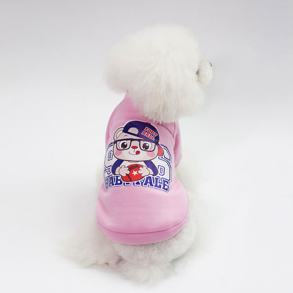 Dog Winter Pet Clothes Brushed Hoody