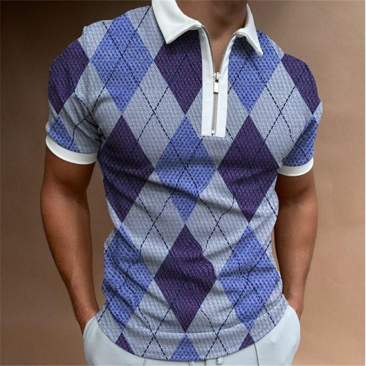 Geometric Printed Summer Men's Short-sleeved T-shirt