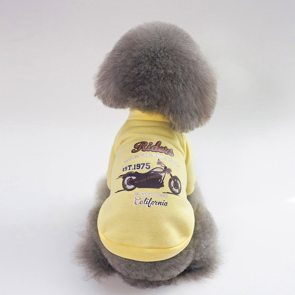 Dog Winter Pet Clothes Brushed Hoody