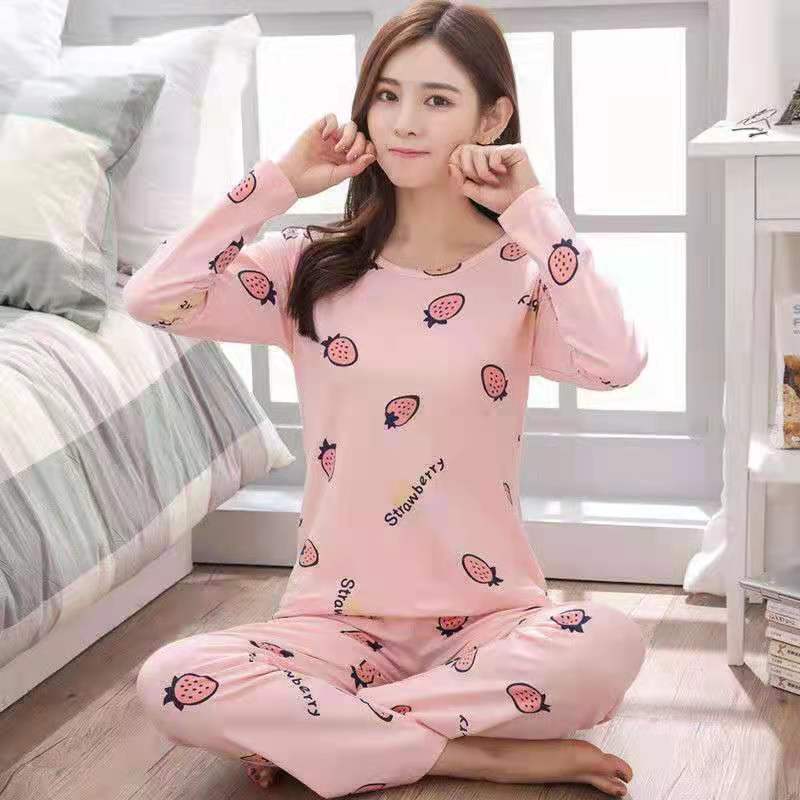 2 Pcs Cute Cartoon Sleepwear Sets