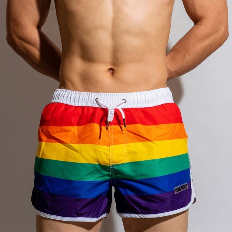 Rainbow Swim Beach Shorts