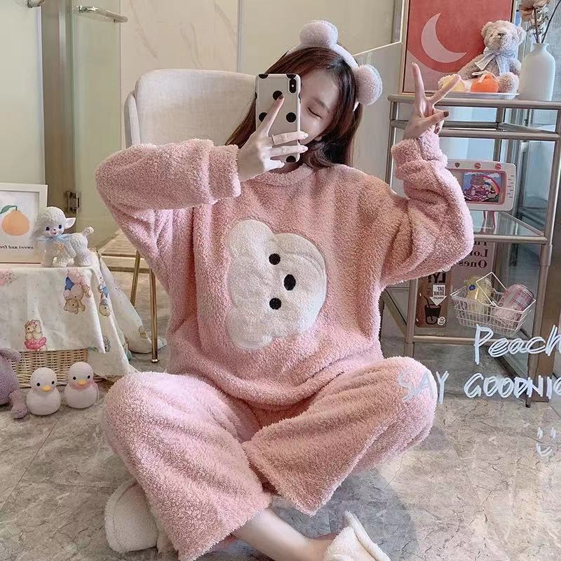 Winter Warm Long Sleeve Sleepwear