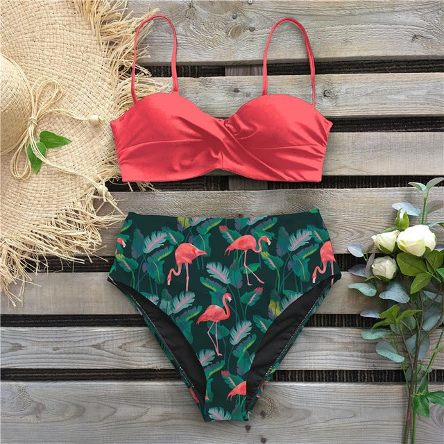 Bikini Swimwear Swimsuit Swim Suit Women Woman High Waist