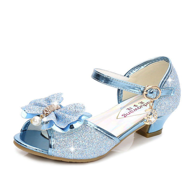 Princess Crystal Girls High Heel Shoes