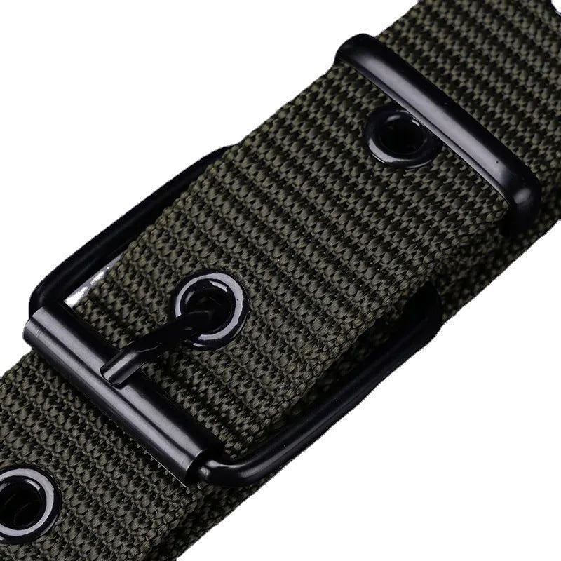 Porous Pin Buckle Canvas Belt Fashion All-matching