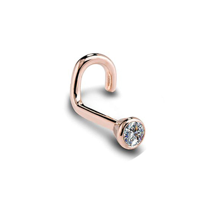 Rose Gold Nose Stud Ring