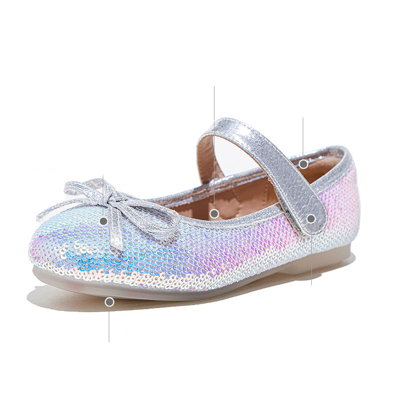 Sequined Princess Shoes With Soft Sole