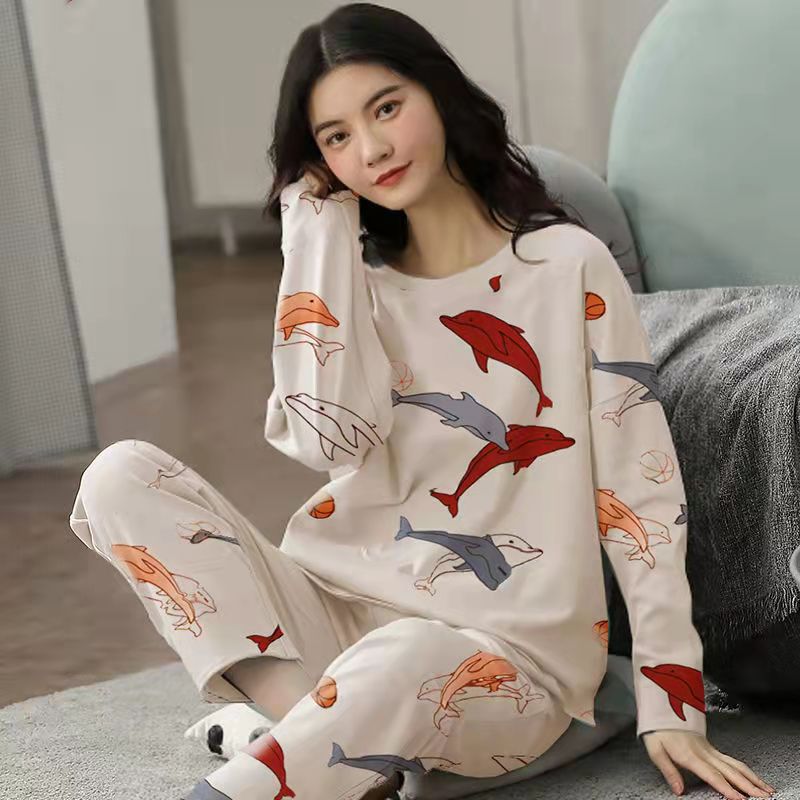 2 Pcs Cute Cartoon Sleepwear Sets