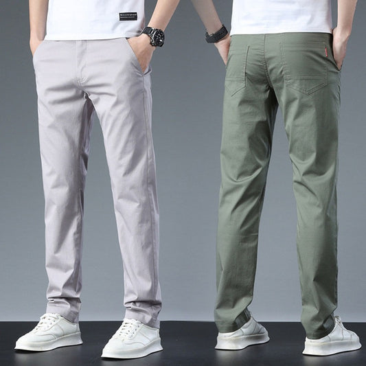 High-end Casual Cotton Grey Pants