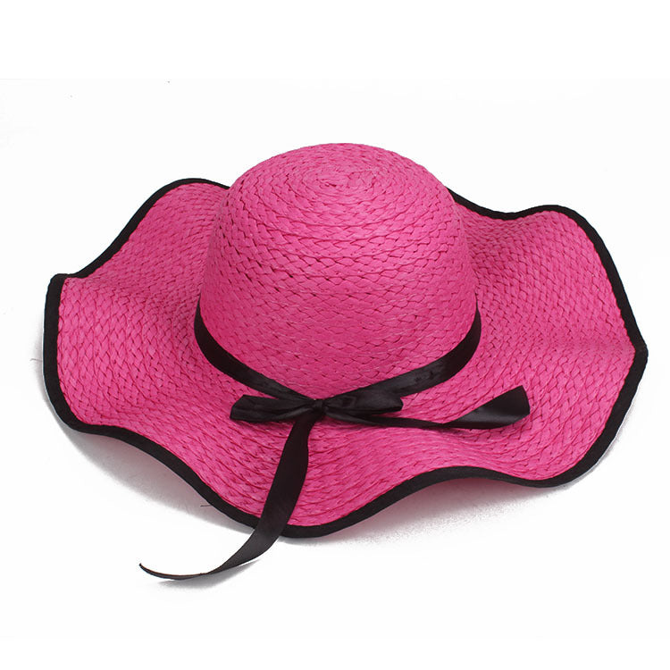 Women's Fashion Solid Color Brim Visor Hat