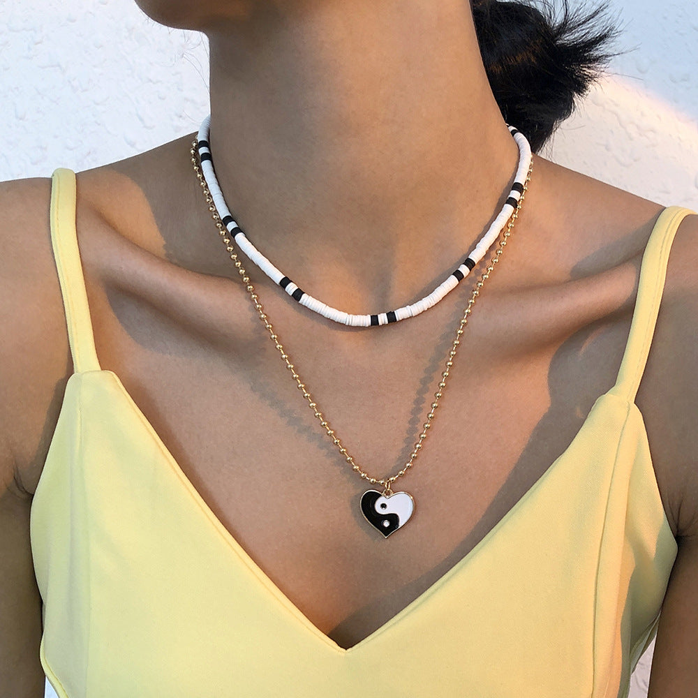 Heart Necklace Bohemian Fashion Simple Necklace