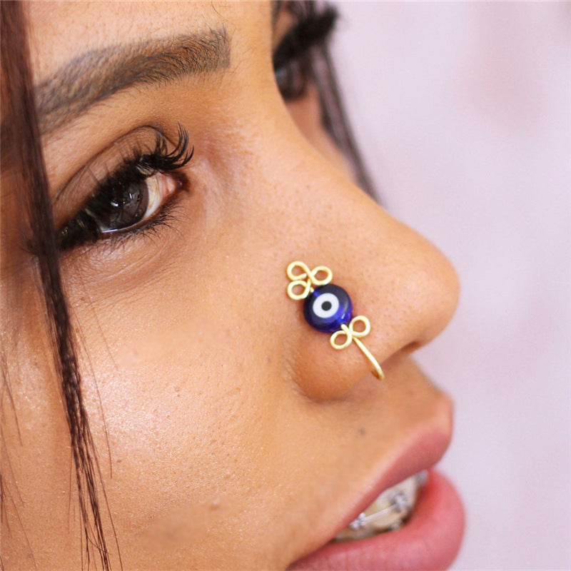 Women's Fashion Free Piercing Nose Rings African Style