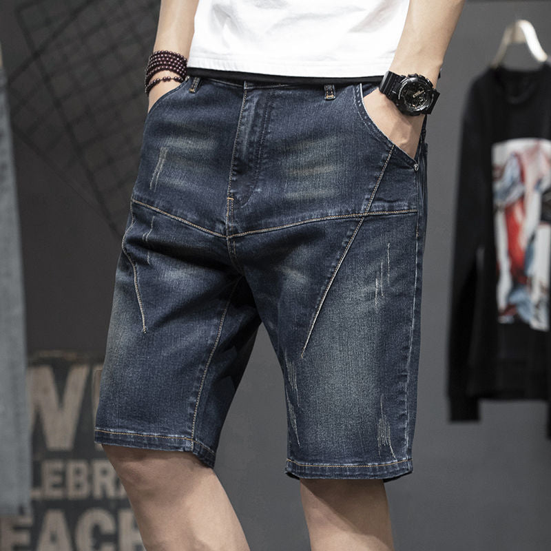 Thin Stretch Denim Men Shorts