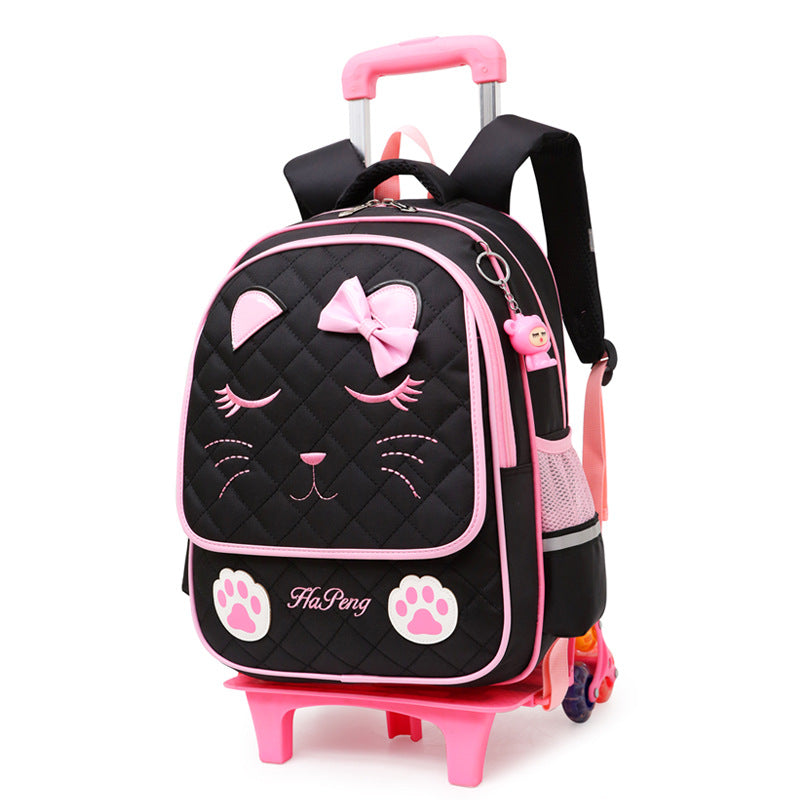 Multi Organized Trolley Wheel School Bag