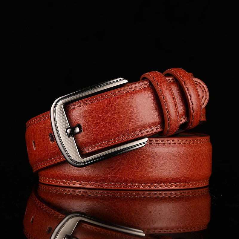 Boy's Leather Needle Buckle Casual Belt