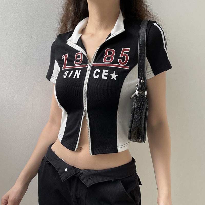 Biker Girl T-shirt Fashion Personality