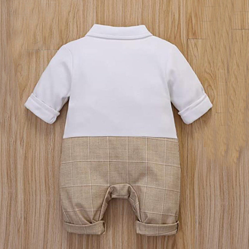 Baby Handsome Polyester Jumpsuit Children Two Pieces