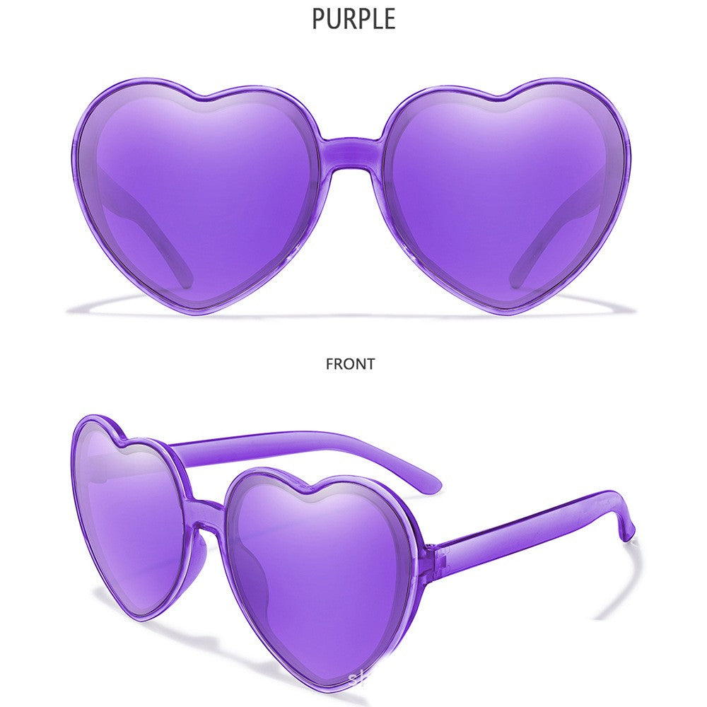 Fashionable Colorful Coated Love Sunglasses