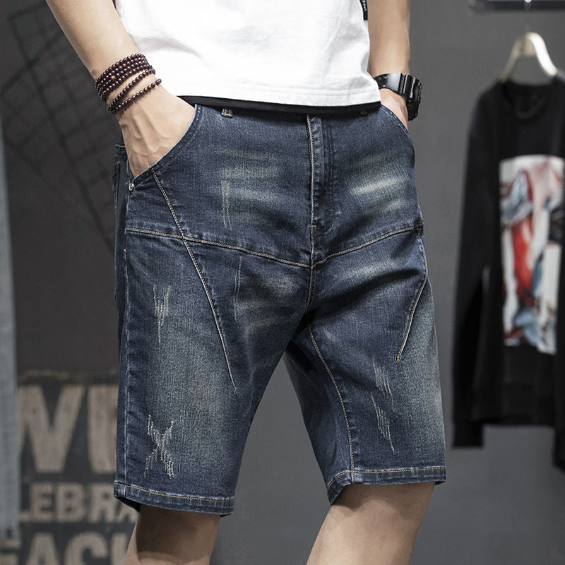 Thin Stretch Denim Men Shorts