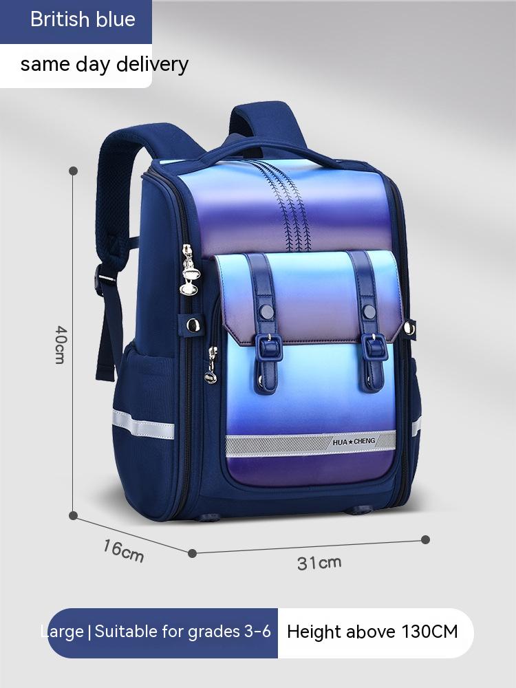 High Quality Student Spine Protection Large Capacity Children's Backpack For Grades One To Three To Six