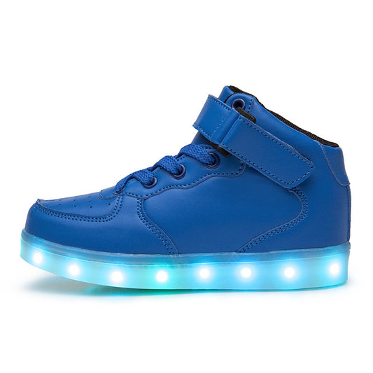 Children Lamp Shoes Fluorescent Usb Charging Colorful