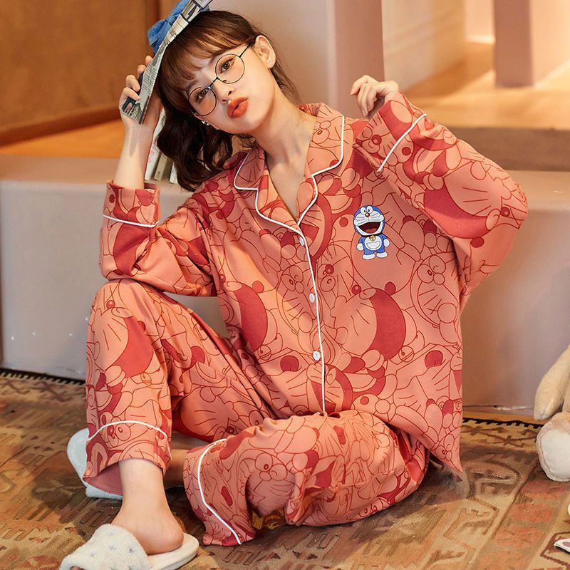 Women Autumn And Winter Cartoon Pajamas