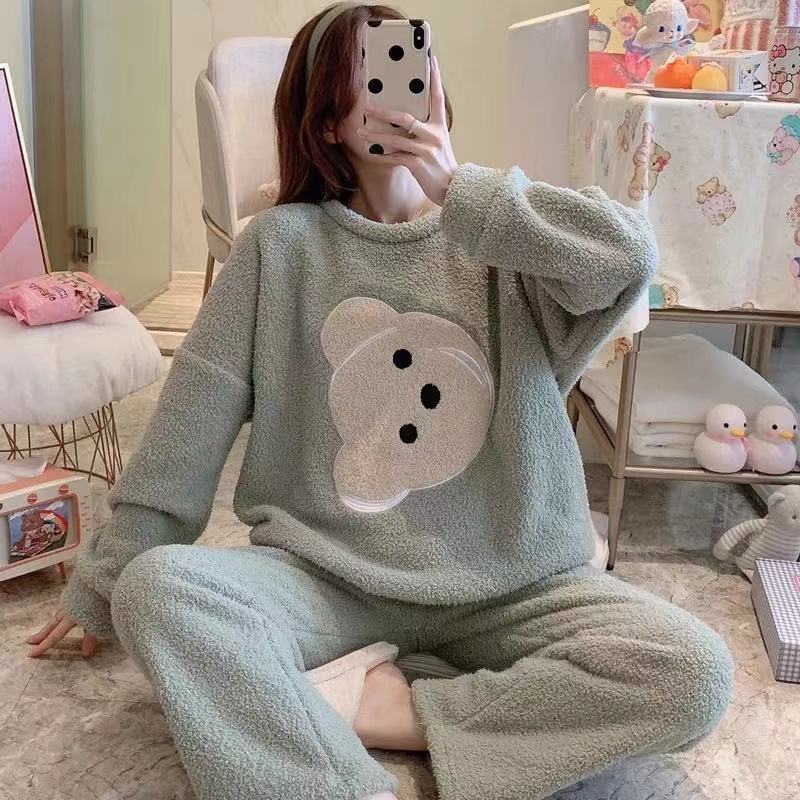 Winter Warm Long Sleeve Sleepwear