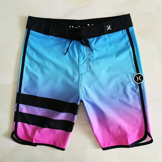 Men's Beach Shorts, Quick-drying Loose Color Surfing Shorts