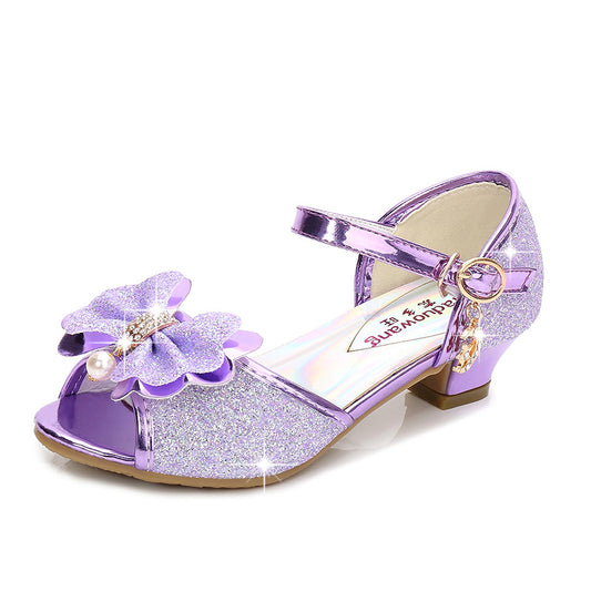 Princess Crystal Girls High Heel Shoes